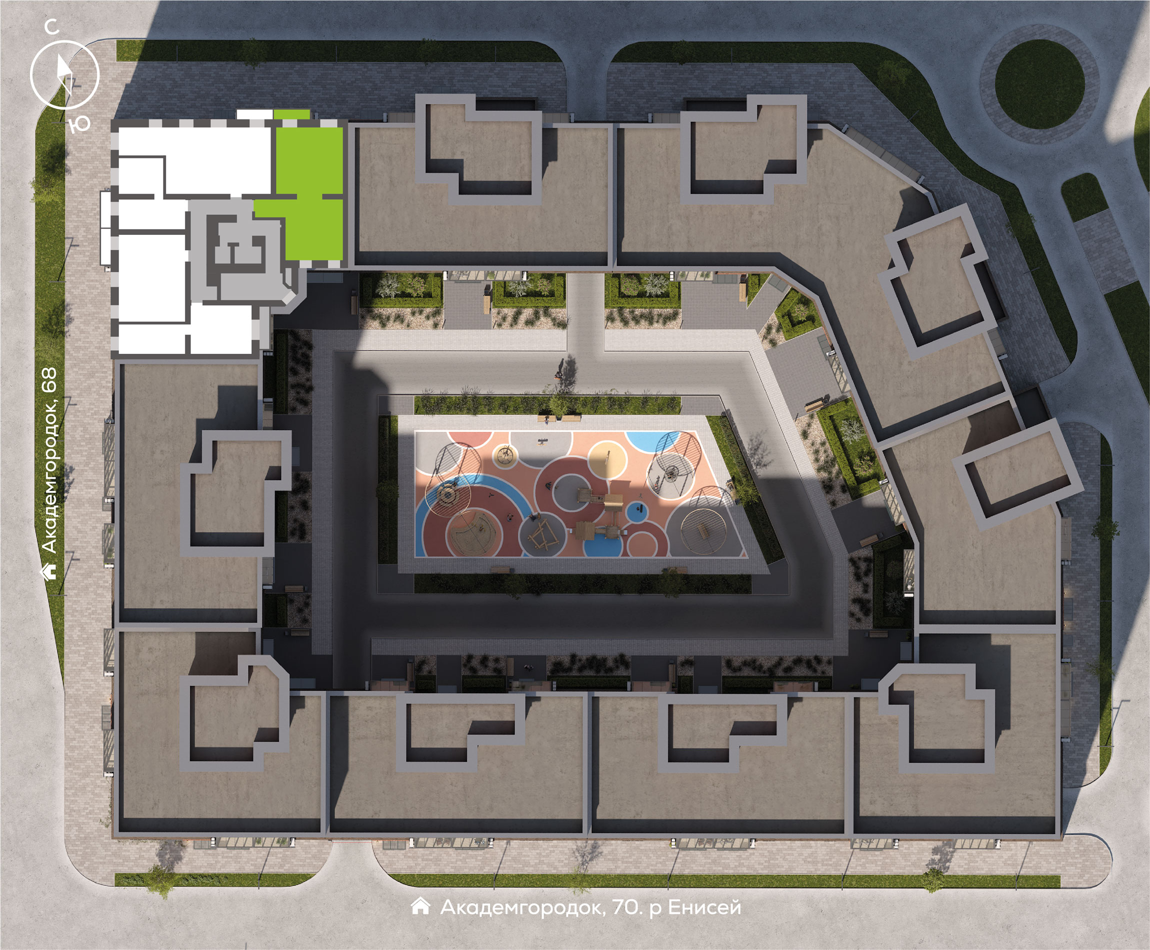 Генплан Академгородок, Дом №3, квартира №148