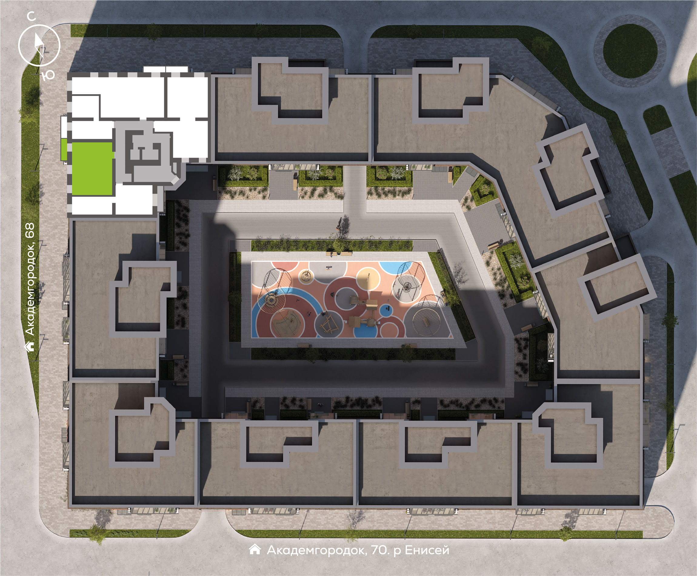 Генплан Академгородок, Дом №3, квартира №99