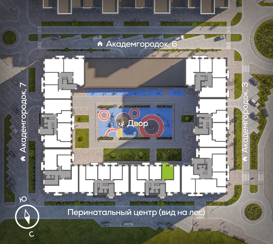 Генплан Академгородок, Дом №5, квартира №199