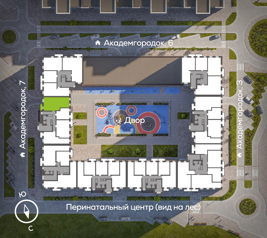 Генплан Академгородок, Дом №5, квартира №365