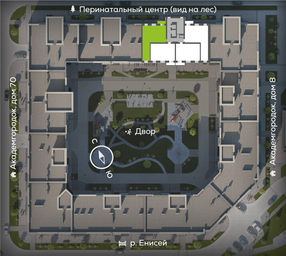 Академгородок, Дом №6, квартира №252 Генплан Академгородок, Дом №6, квартира №252