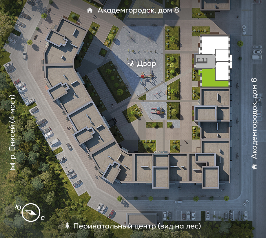 Академгородок, Дом №7, квартира №12 Генплан Академгородок, Дом №7, квартира №12