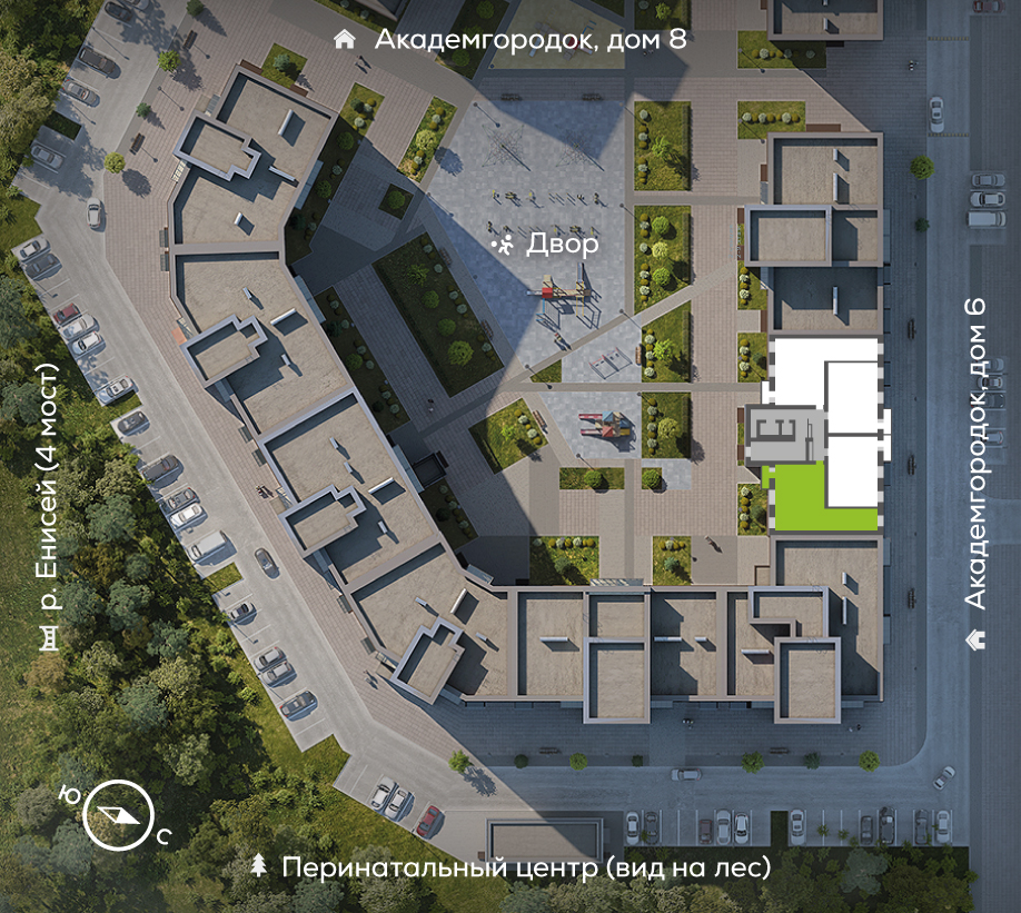 Академгородок, Дом №7, квартира №60 Генплан Академгородок, Дом №7, квартира №60