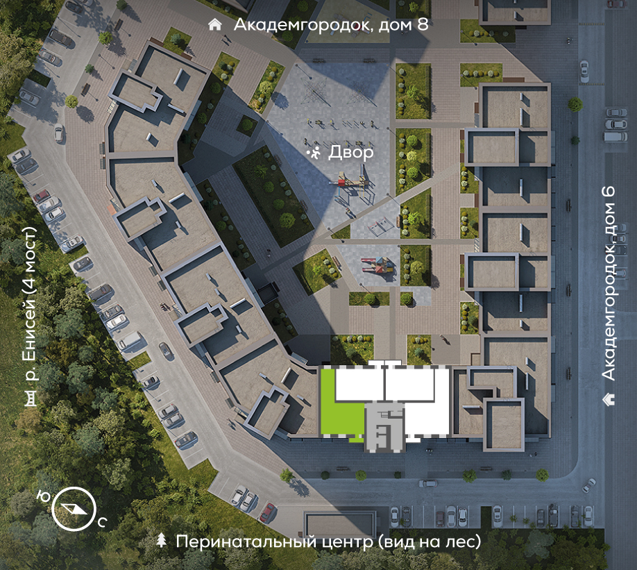Академгородок, Дом №7, квартира №161 Генплан Академгородок, Дом №7, квартира №161