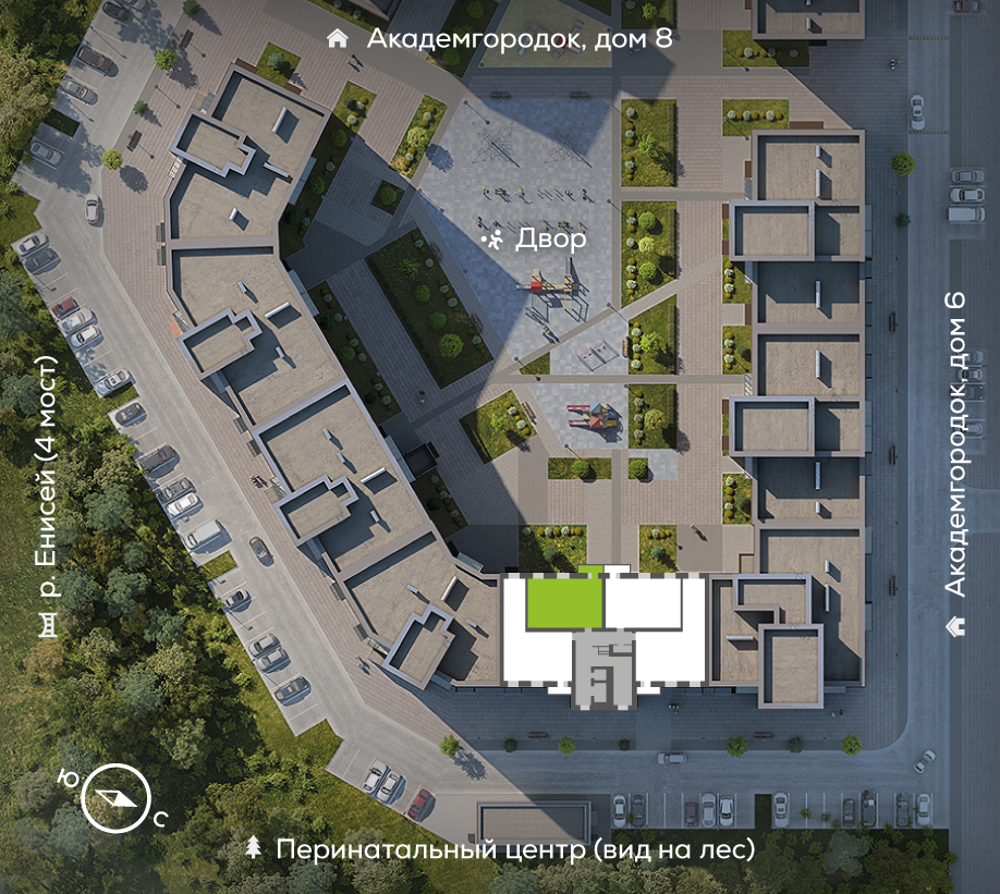 Академгородок, Дом №7, квартира №170 Генплан Академгородок, Дом №7, квартира №170