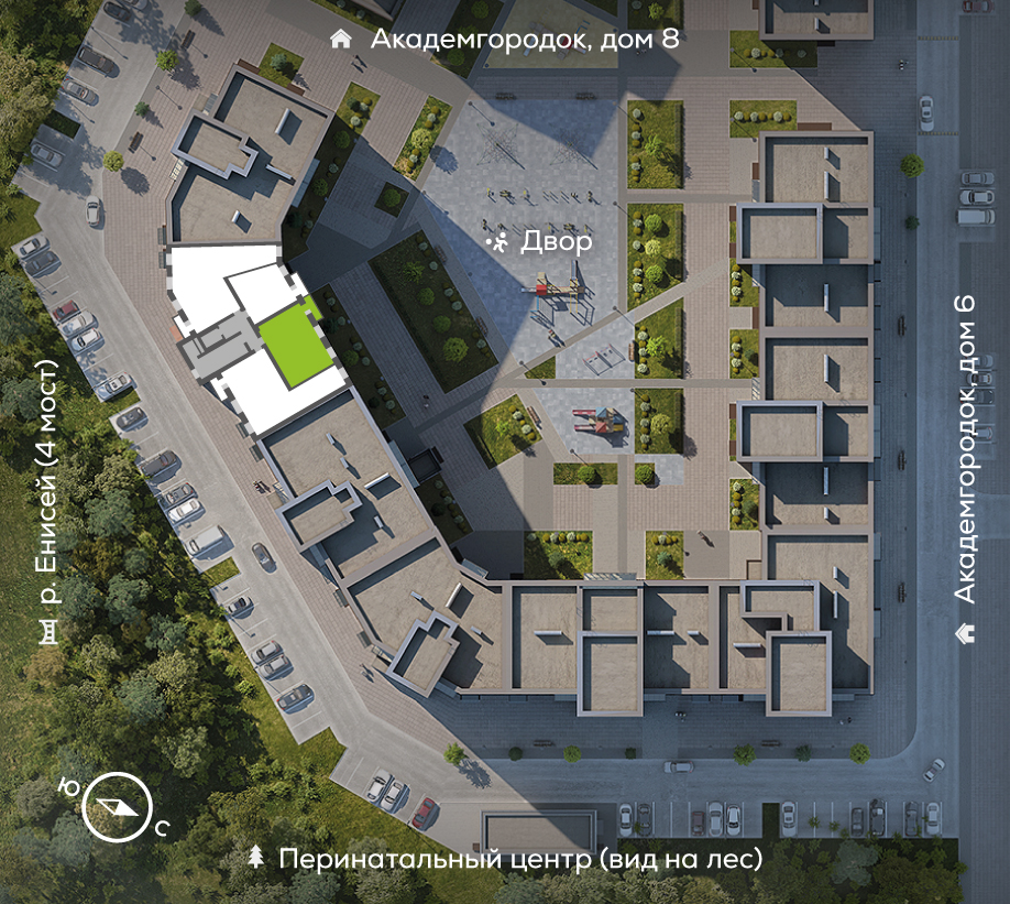 Генплан Академгородок, Дом №7, квартира №271