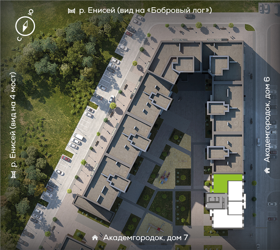 Академгородок, Дом №8, квартира №237 Генплан Академгородок, Дом №8, квартира №237