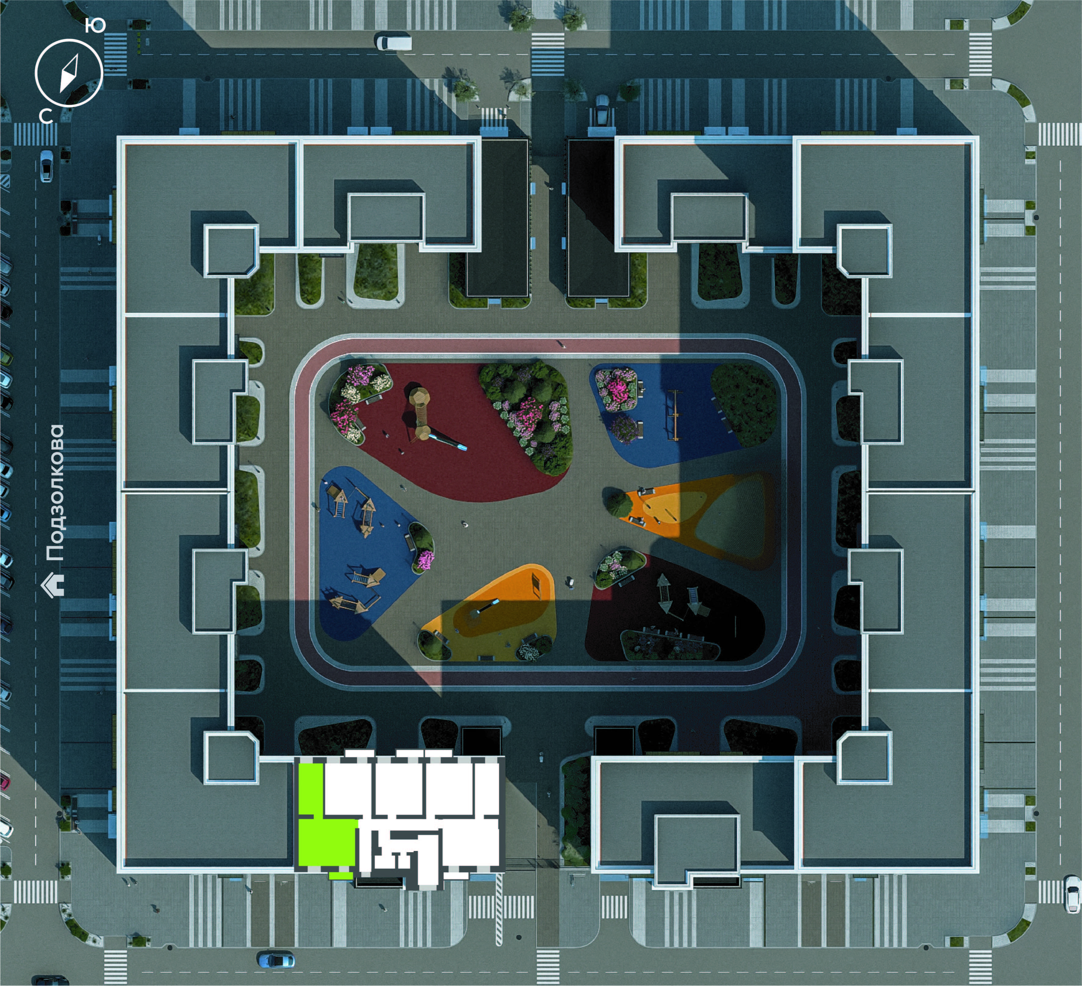 Подзолкова, Дом №1, квартира №36 Генплан Подзолкова, Дом №1, квартира №36