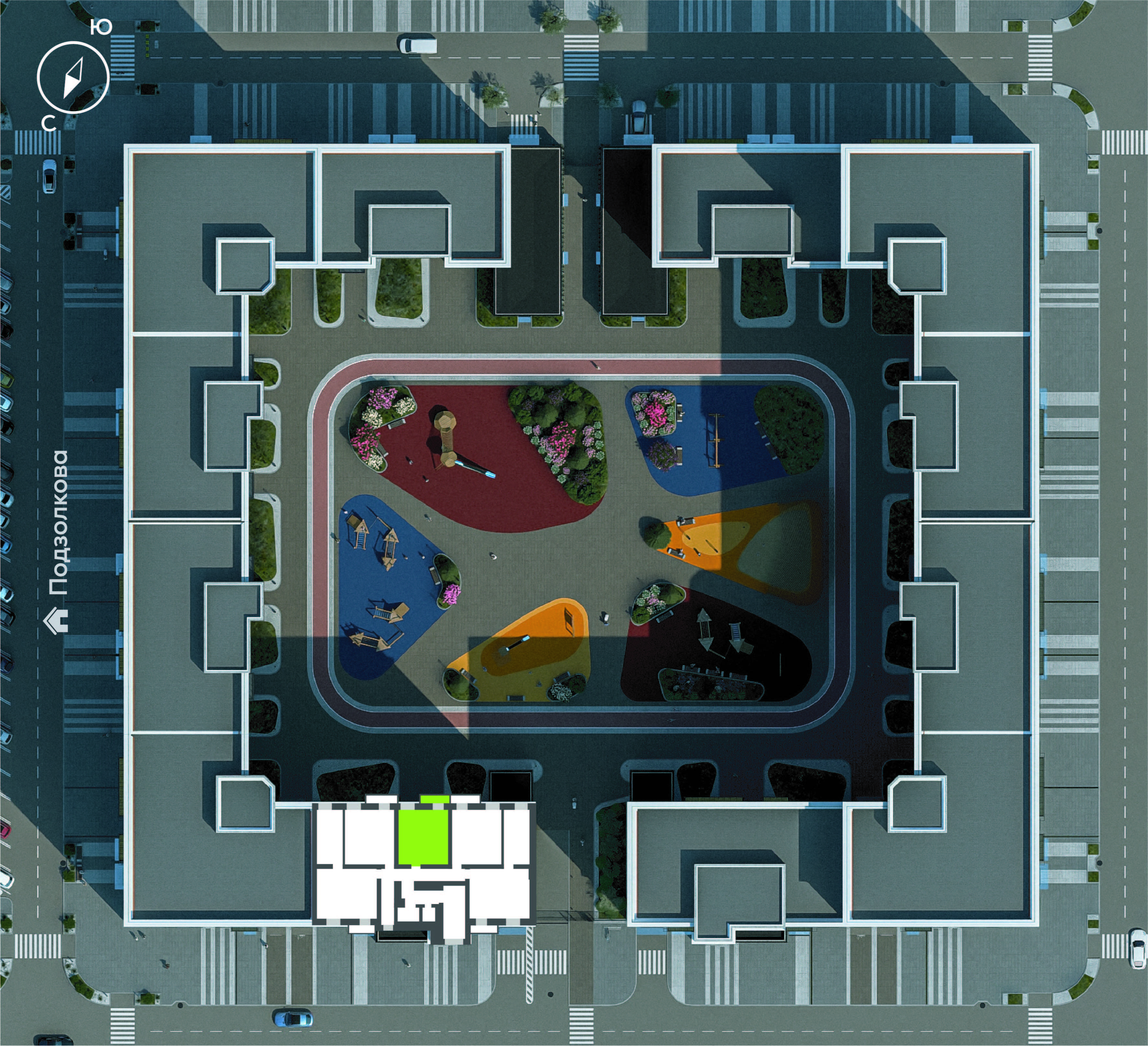 Подзолкова, Дом №1, квартира №53 Генплан Подзолкова, Дом №1, квартира №53