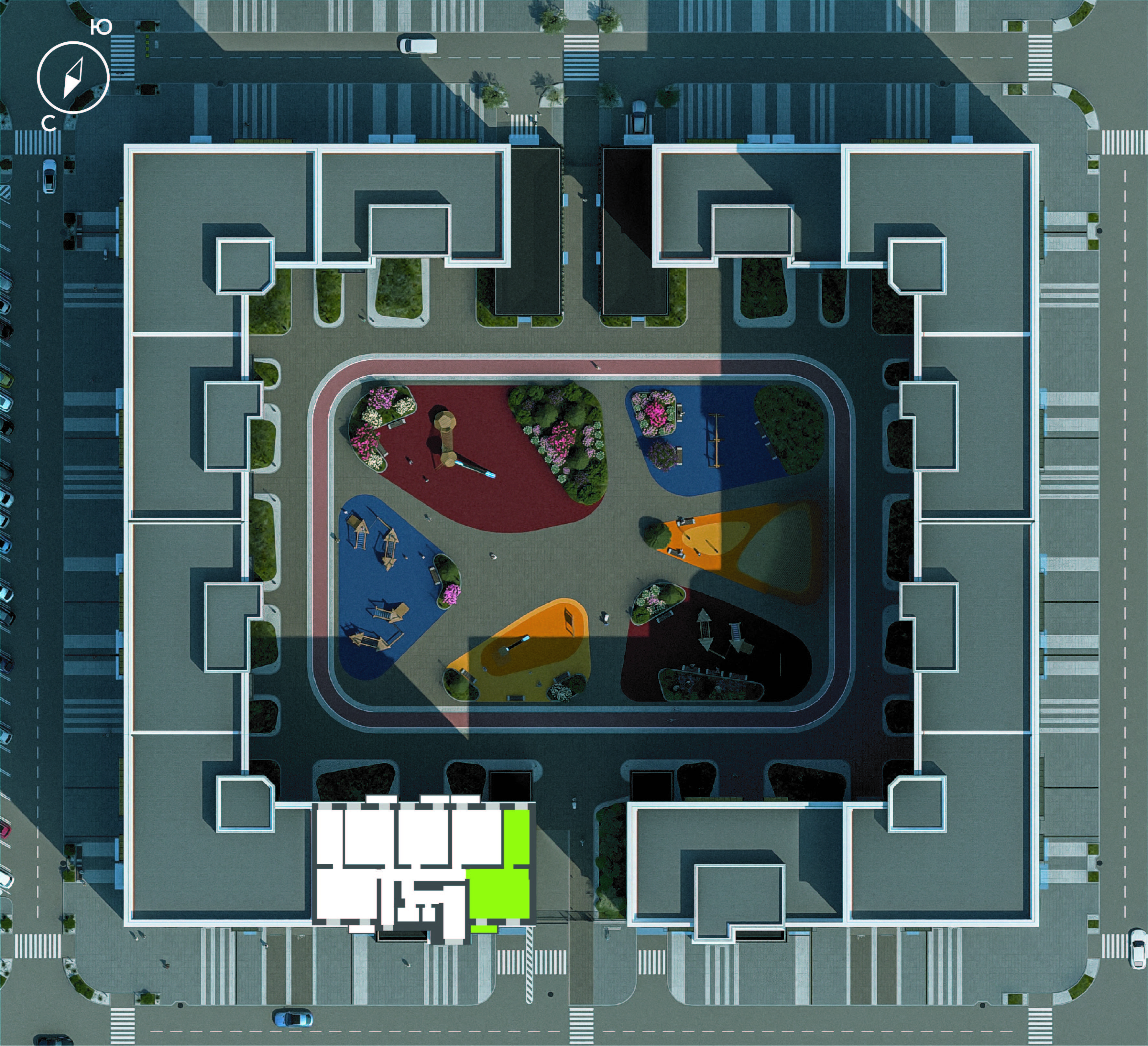 Подзолкова, Дом №1, квартира №55 Генплан Подзолкова, Дом №1, квартира №55