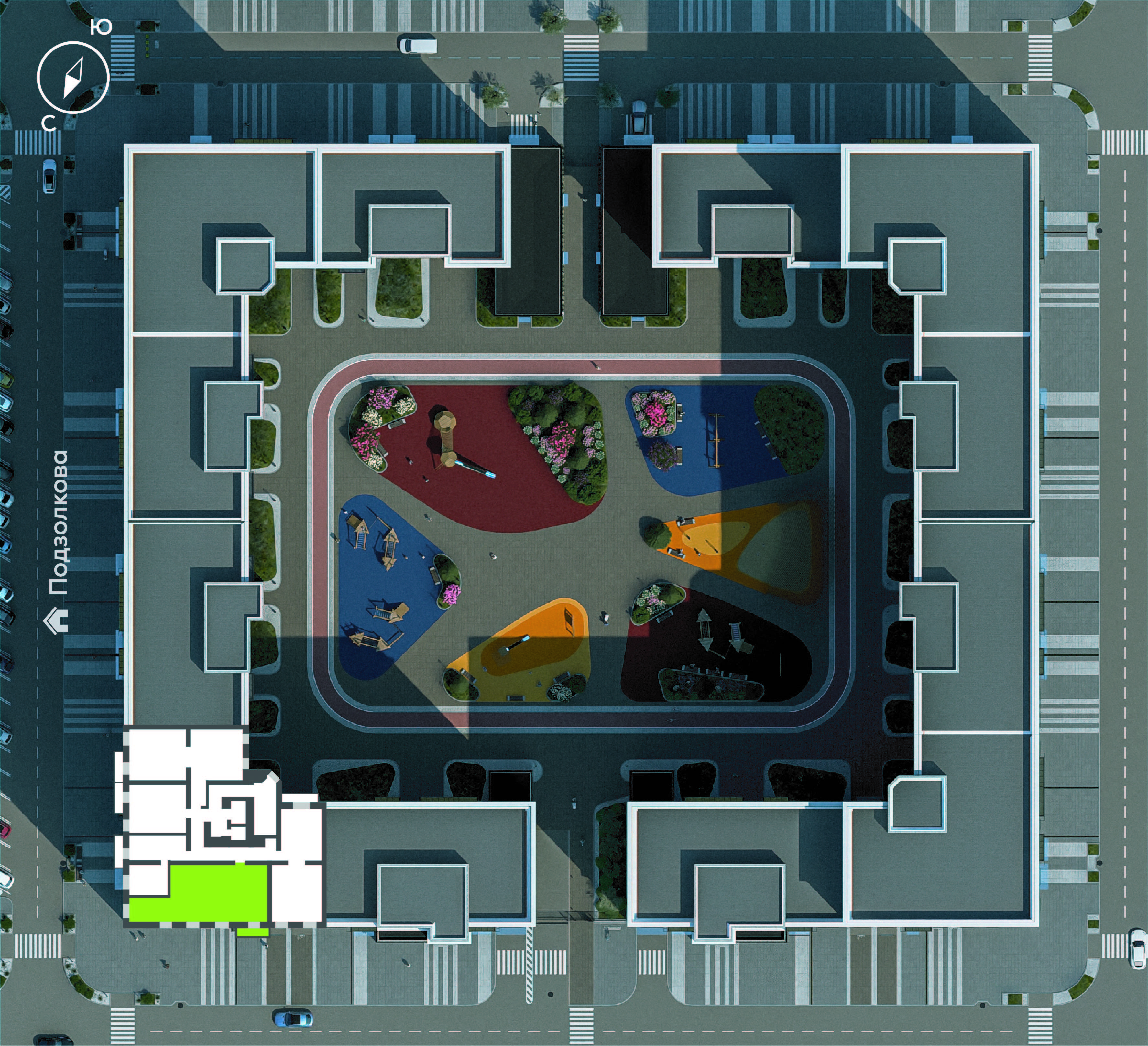 Подзолкова, Дом №1, квартира №67 Генплан Подзолкова, Дом №1, квартира №67