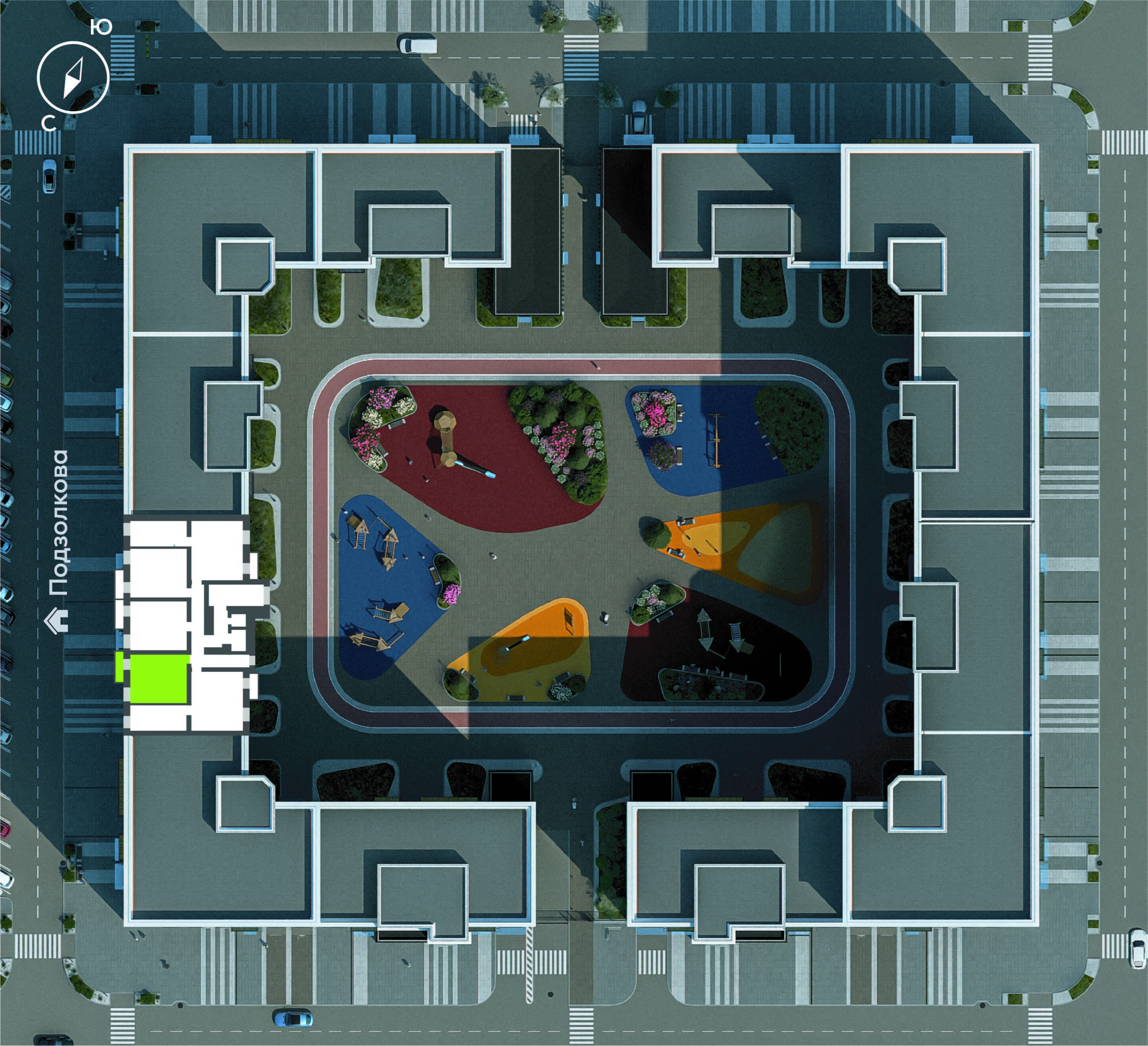 Подзолкова, Дом №1, квартира №162 Генплан Подзолкова, Дом №1, квартира №162