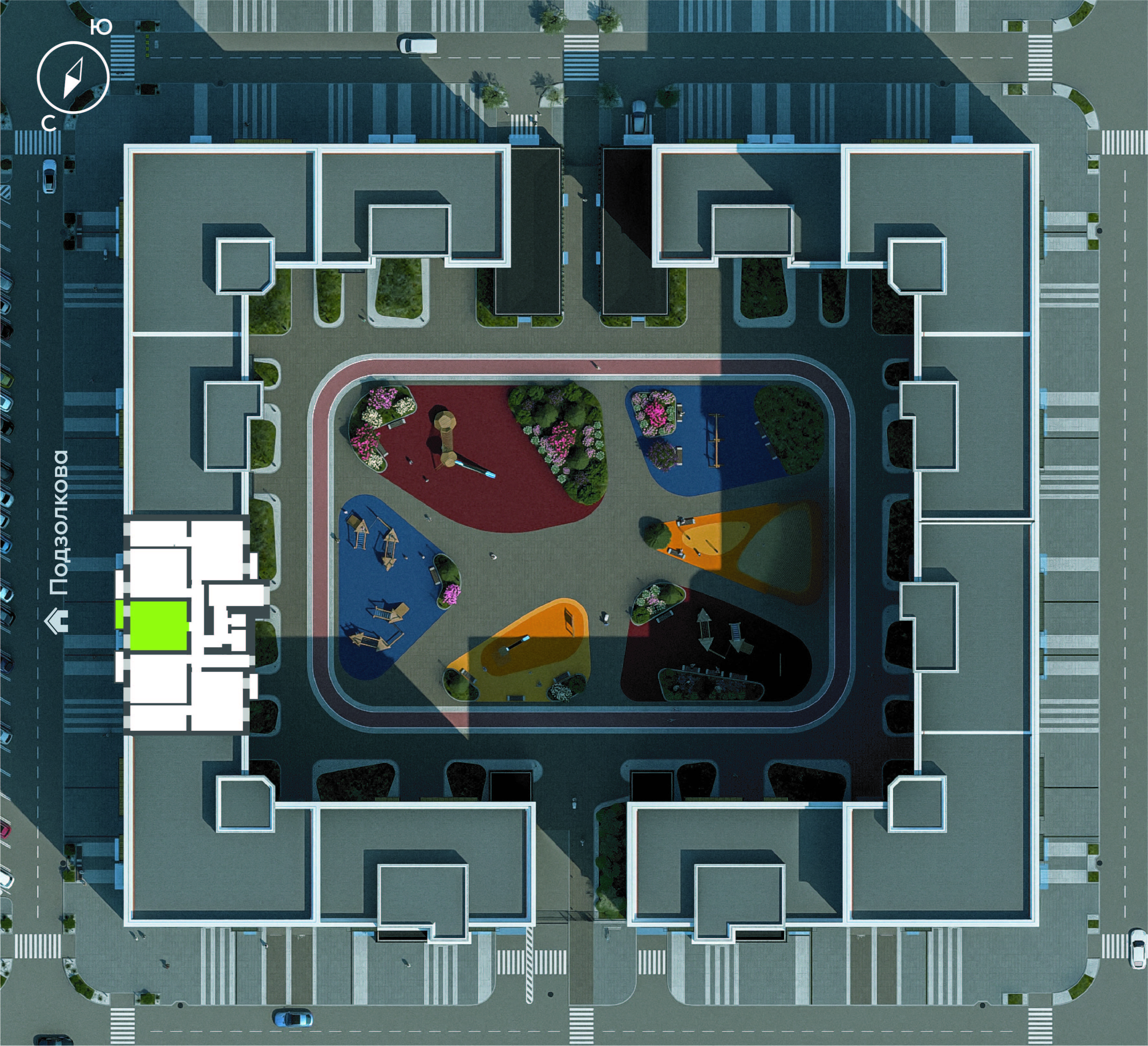 Подзолкова, Дом №1, квартира №193 Генплан Подзолкова, Дом №1, квартира №193