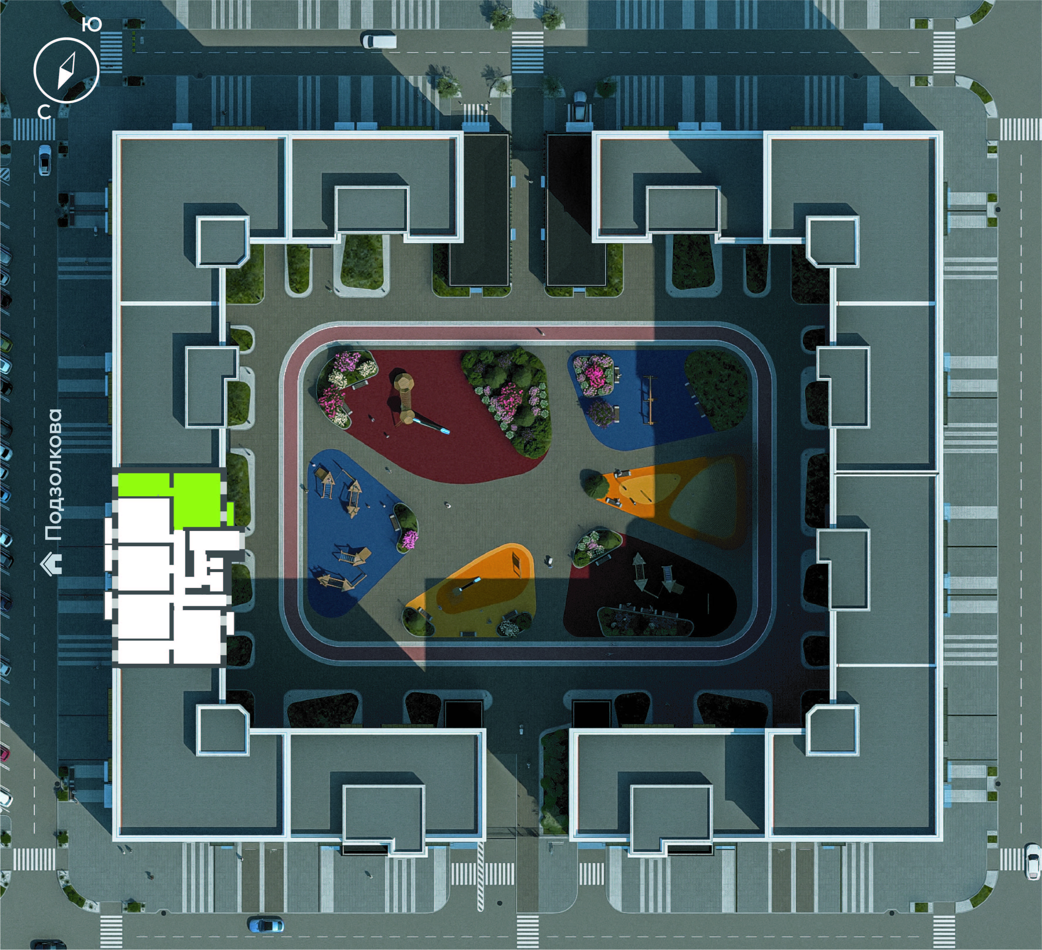 Подзолкова, Дом №1, квартира №195 Генплан Подзолкова, Дом №1, квартира №195