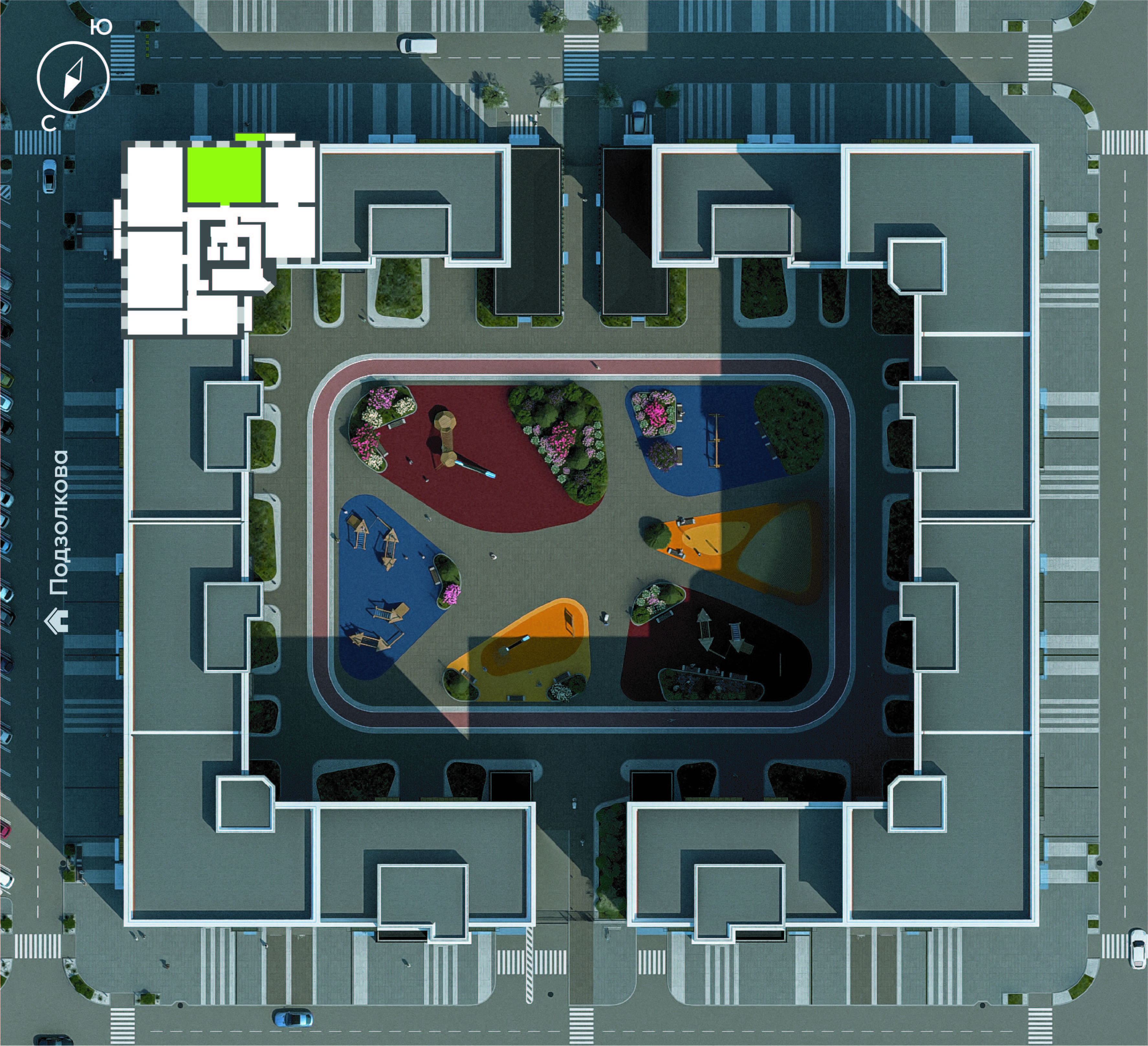 Подзолкова, Дом №1, квартира №265 Генплан Подзолкова, Дом №1, квартира №265