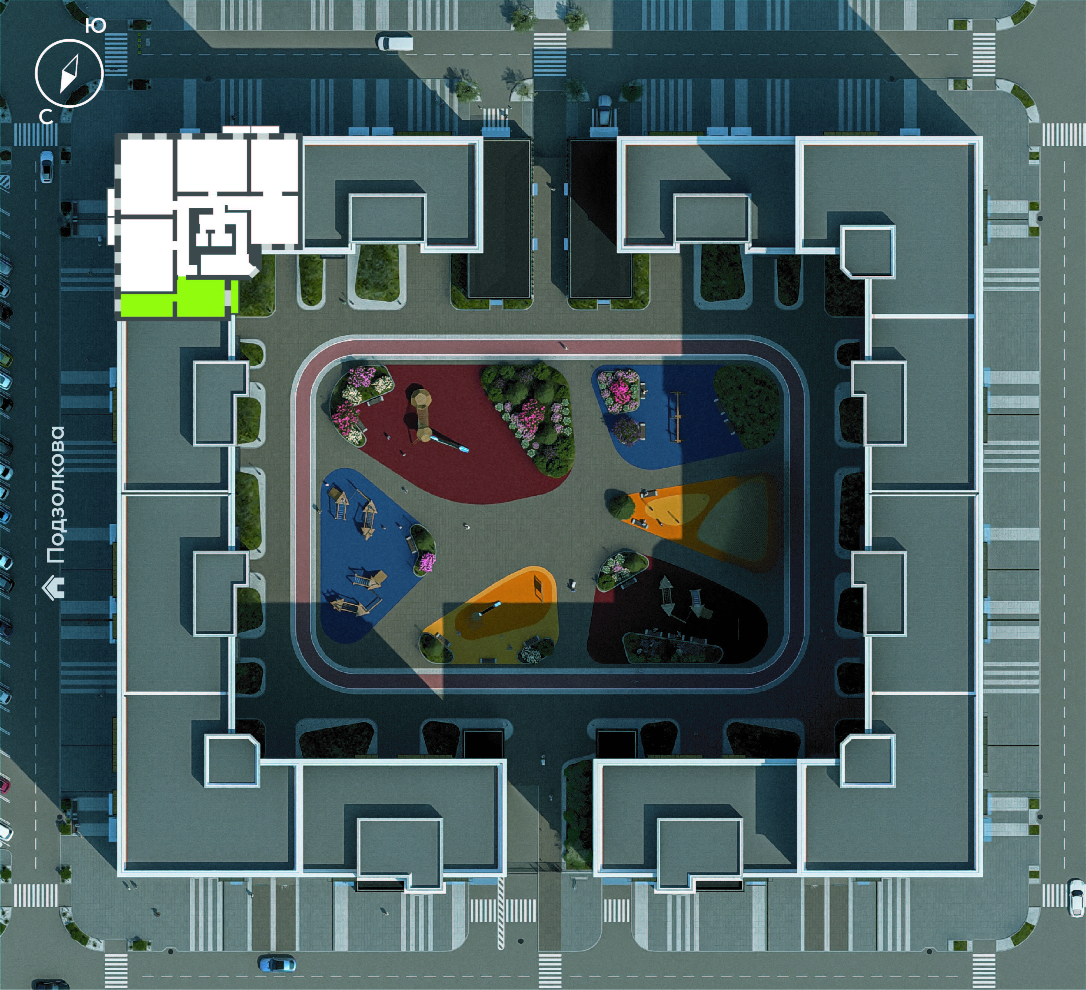 Генплан Подзолкова, Дом №1, квартира №272