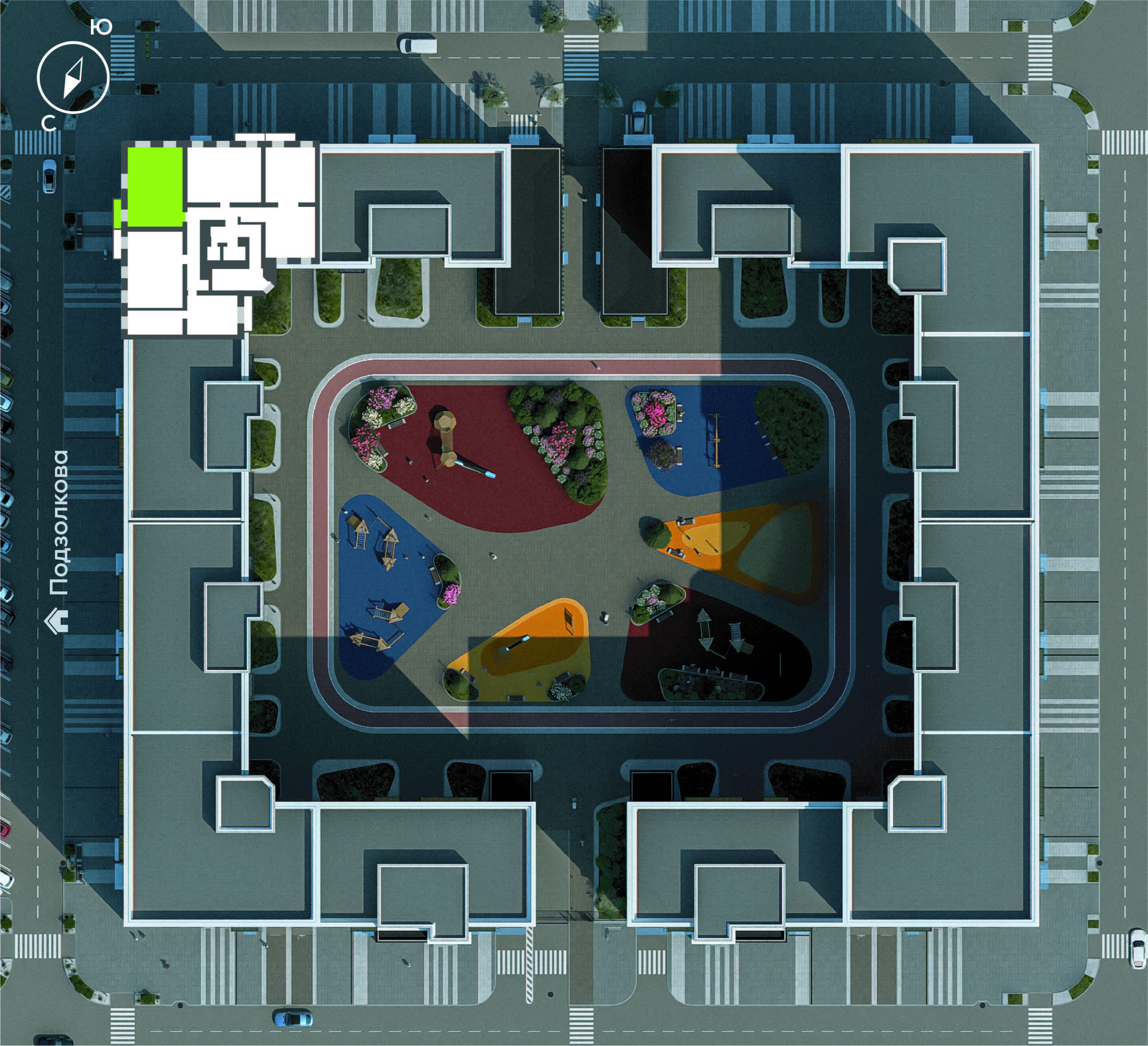 Подзолкова, Дом №1, квартира №279 Генплан Подзолкова, Дом №1, квартира №279