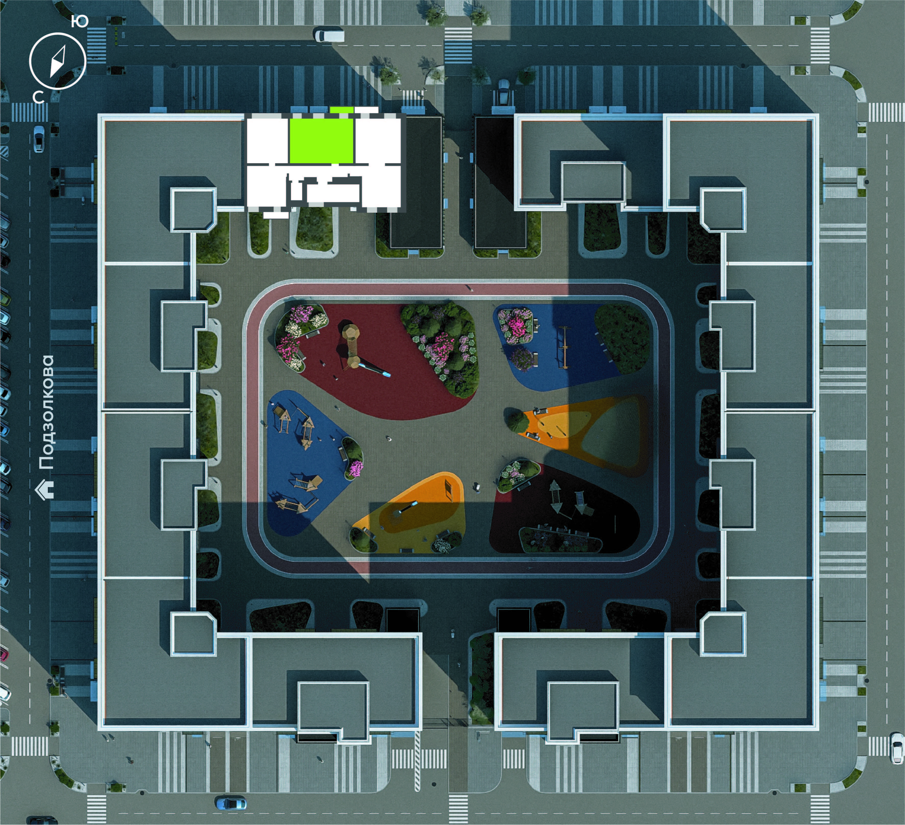 Подзолкова, Дом №1, квартира №329 Генплан Подзолкова, Дом №1, квартира №329