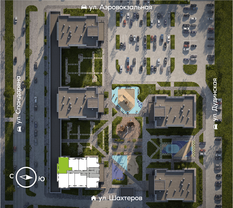 Генплан Спандаряна, Дом №2, квартира №13