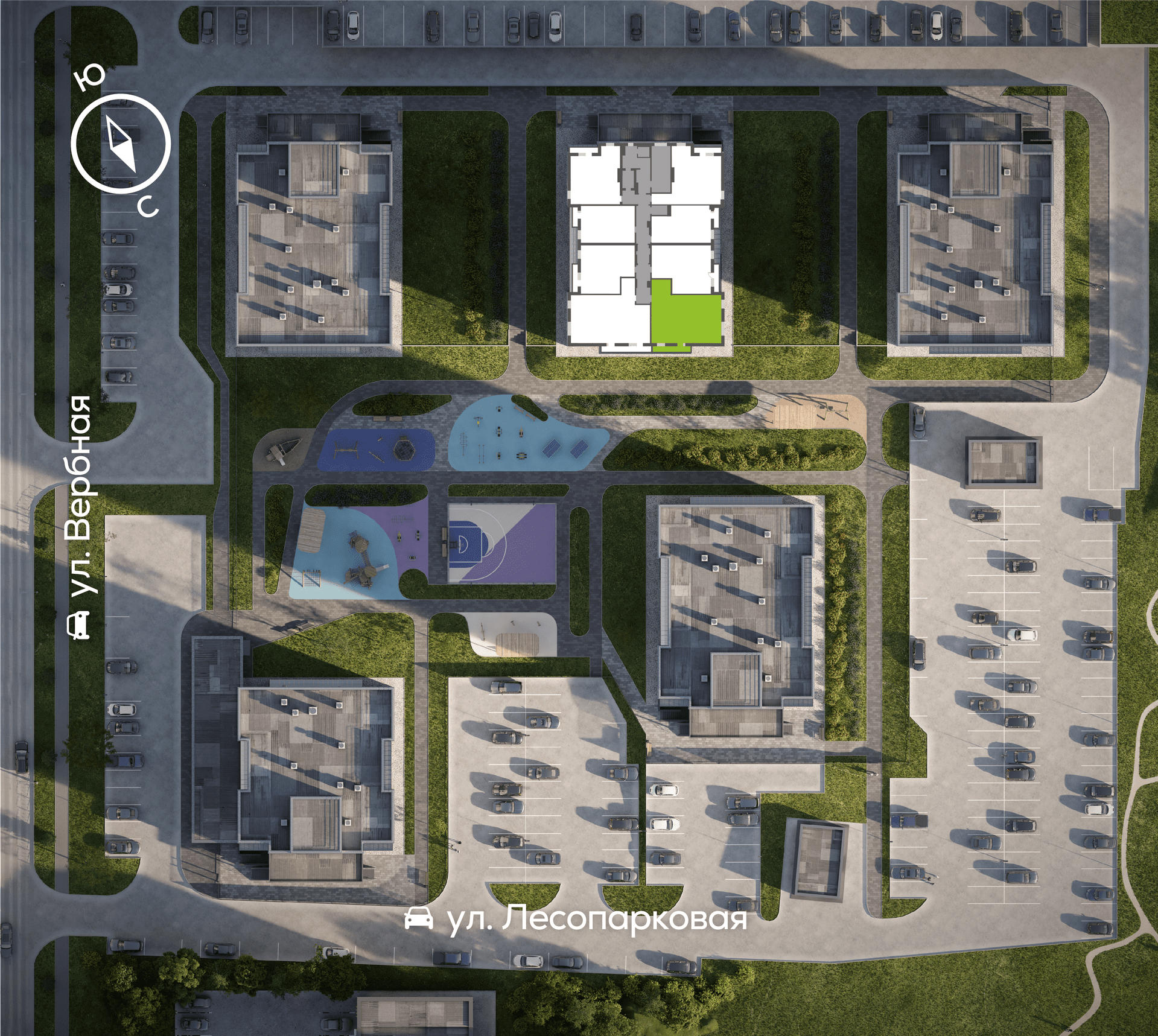 Генплан Свободный-Вербная, Дом №3, квартира №170