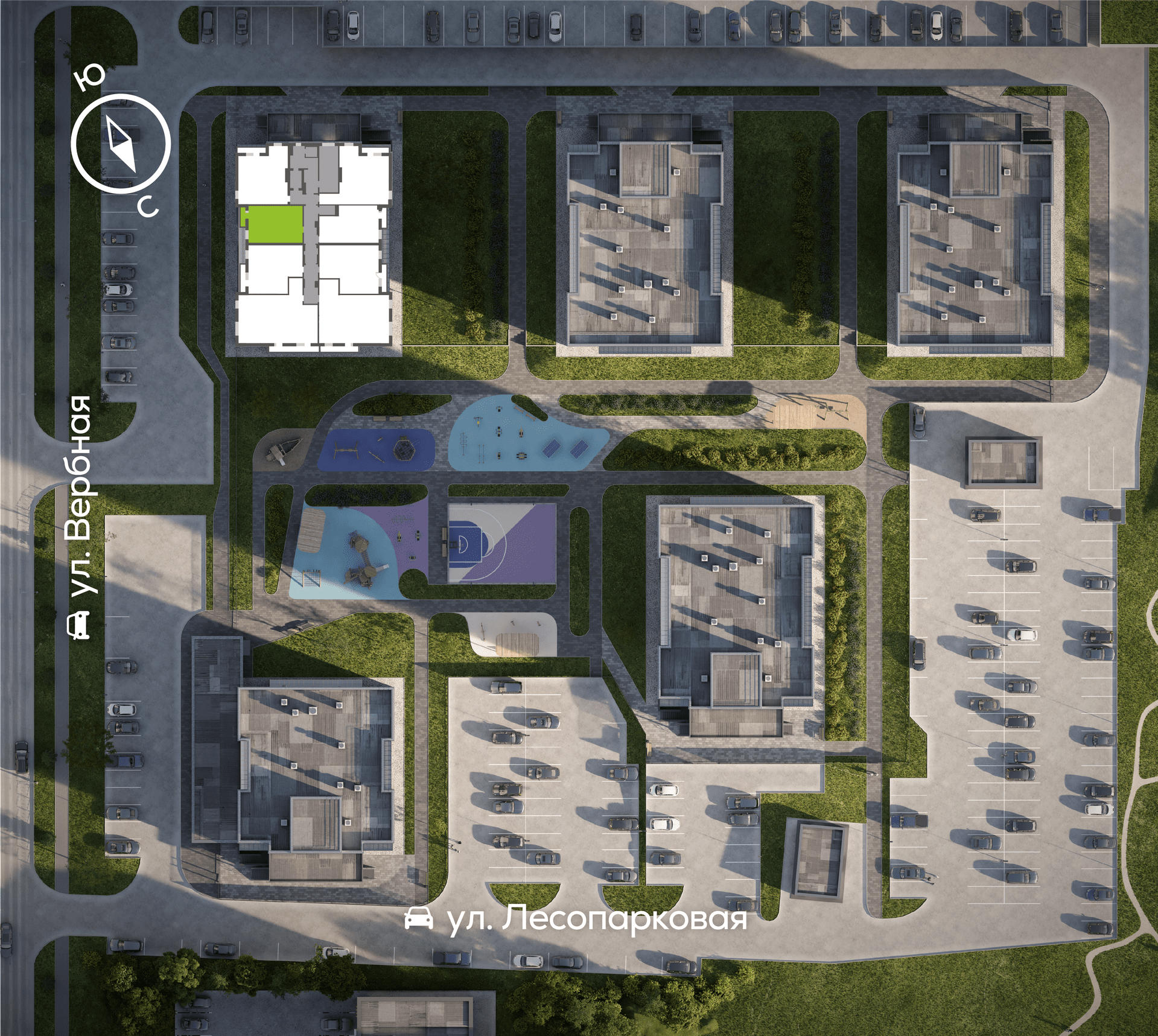 Генплан Свободный-Вербная, Дом №3, квартира №284