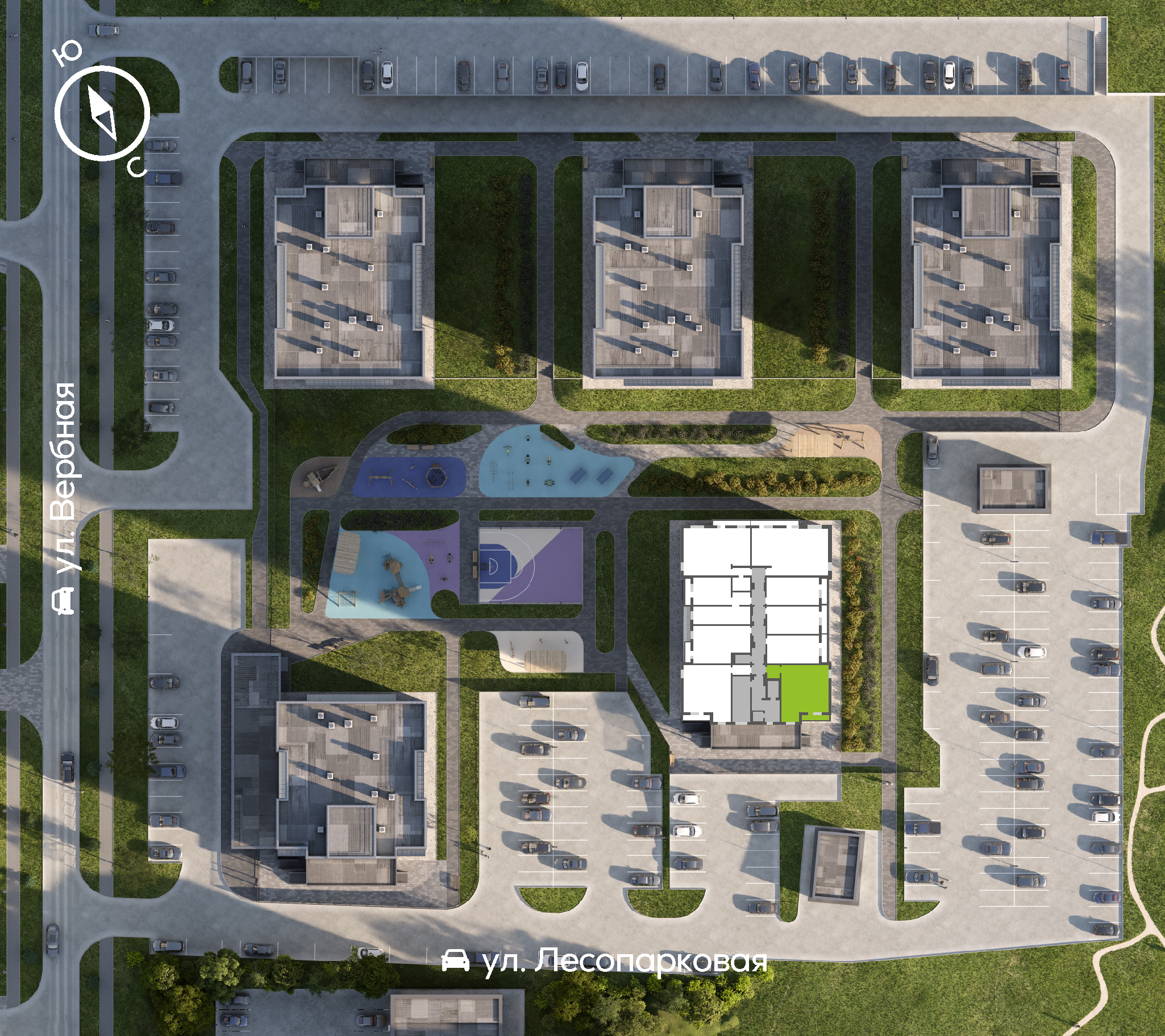 Генплан Свободный-Вербная, Дом №4, квартира №26