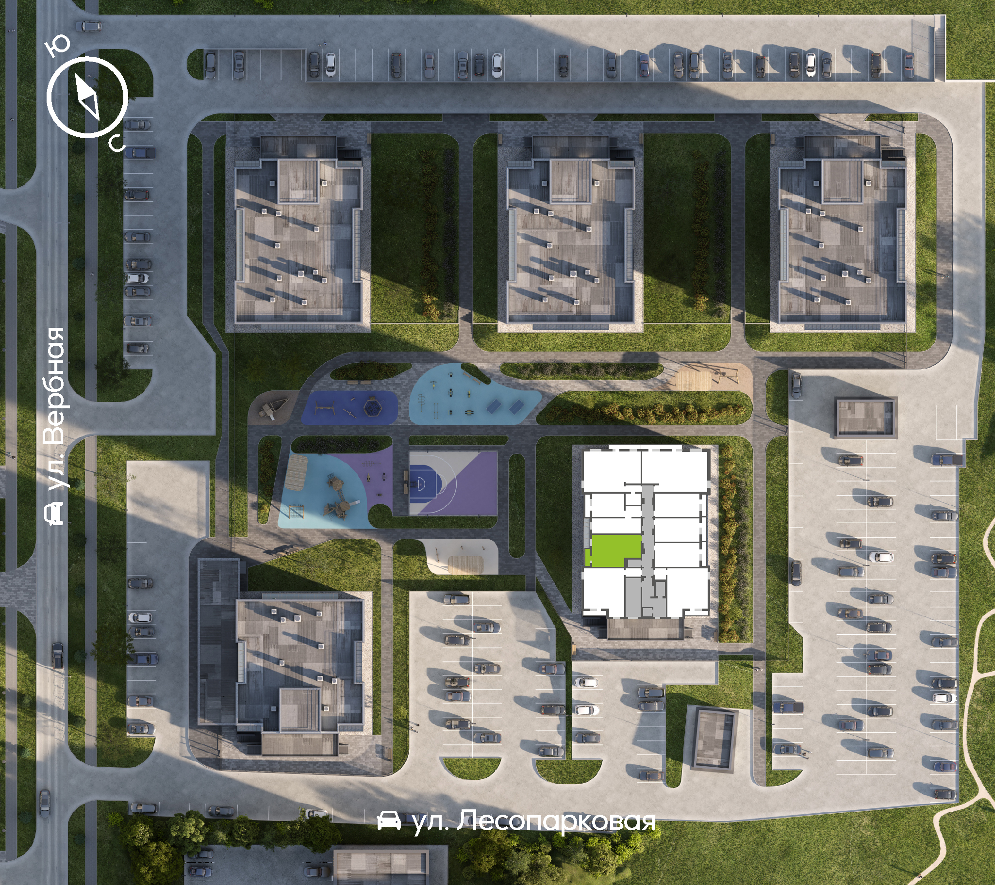 Генплан Свободный-Вербная, Дом №4, квартира №46