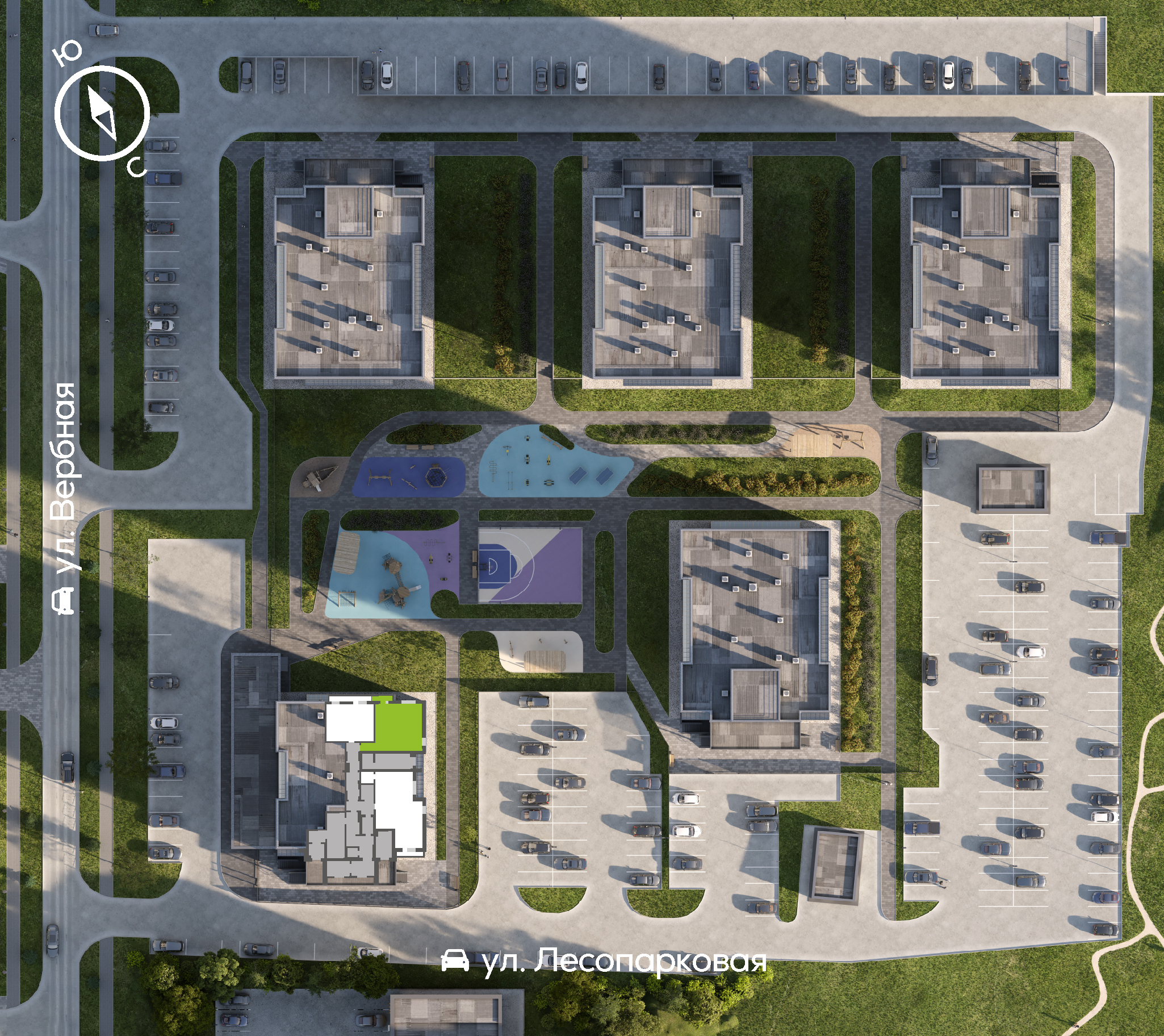 Генплан Свободный-Вербная, Дом №4, квартира №154