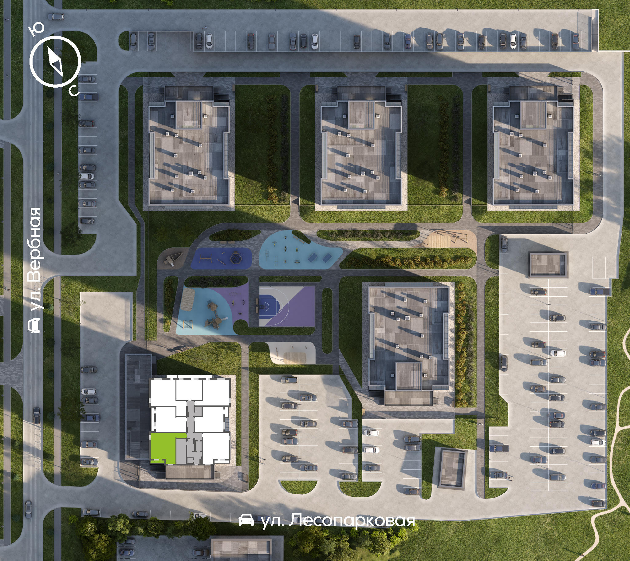 Генплан Свободный-Вербная, Дом №4, квартира №226