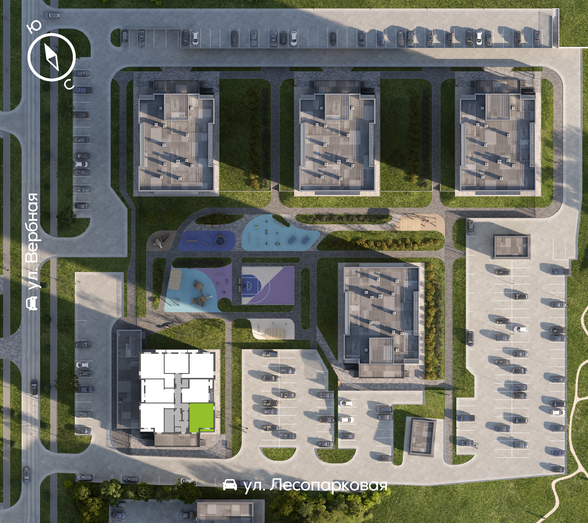 Генплан Свободный-Вербная, Дом №4, квартира №246