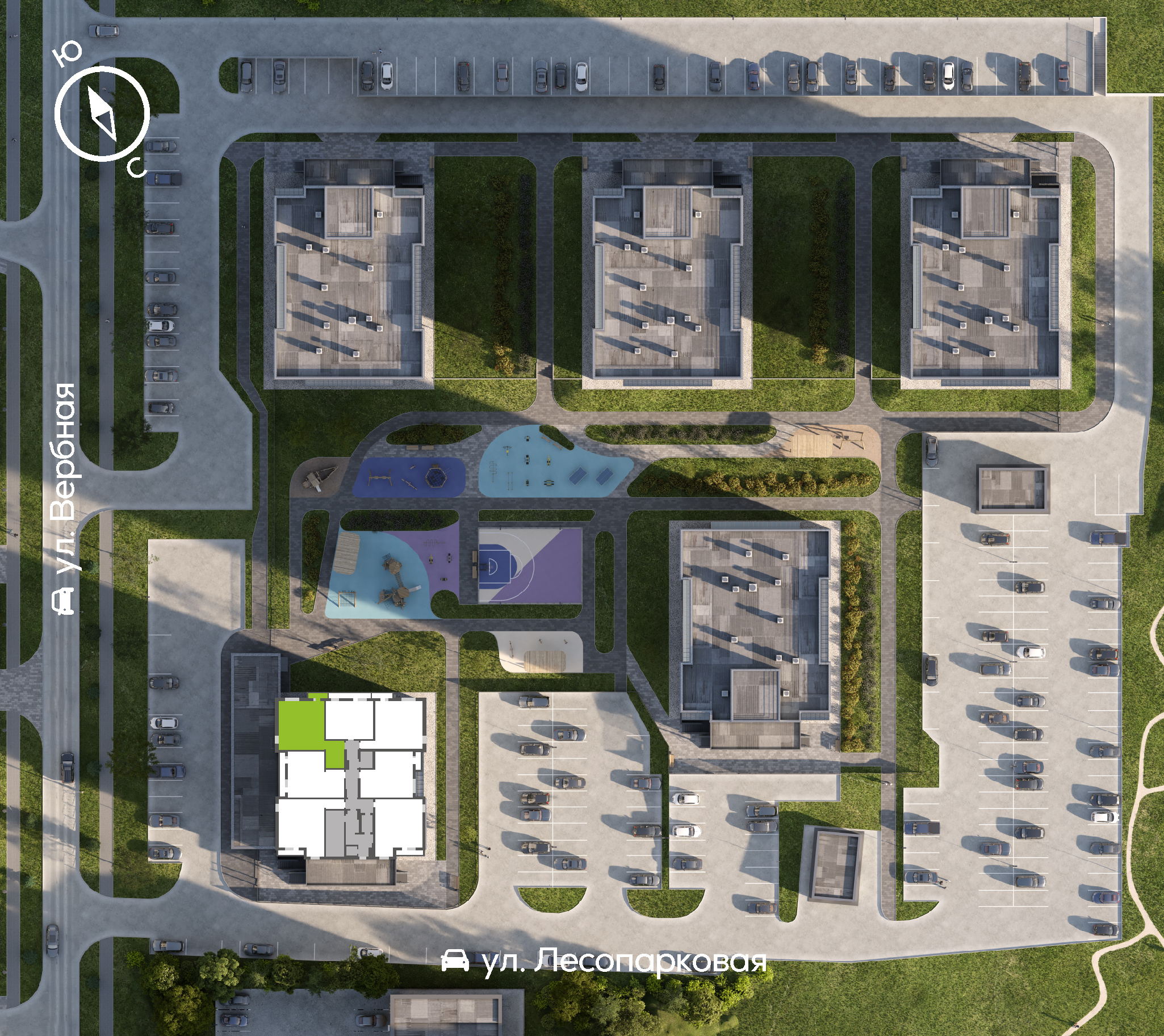 Генплан Свободный-Вербная, Дом №4, квартира №256