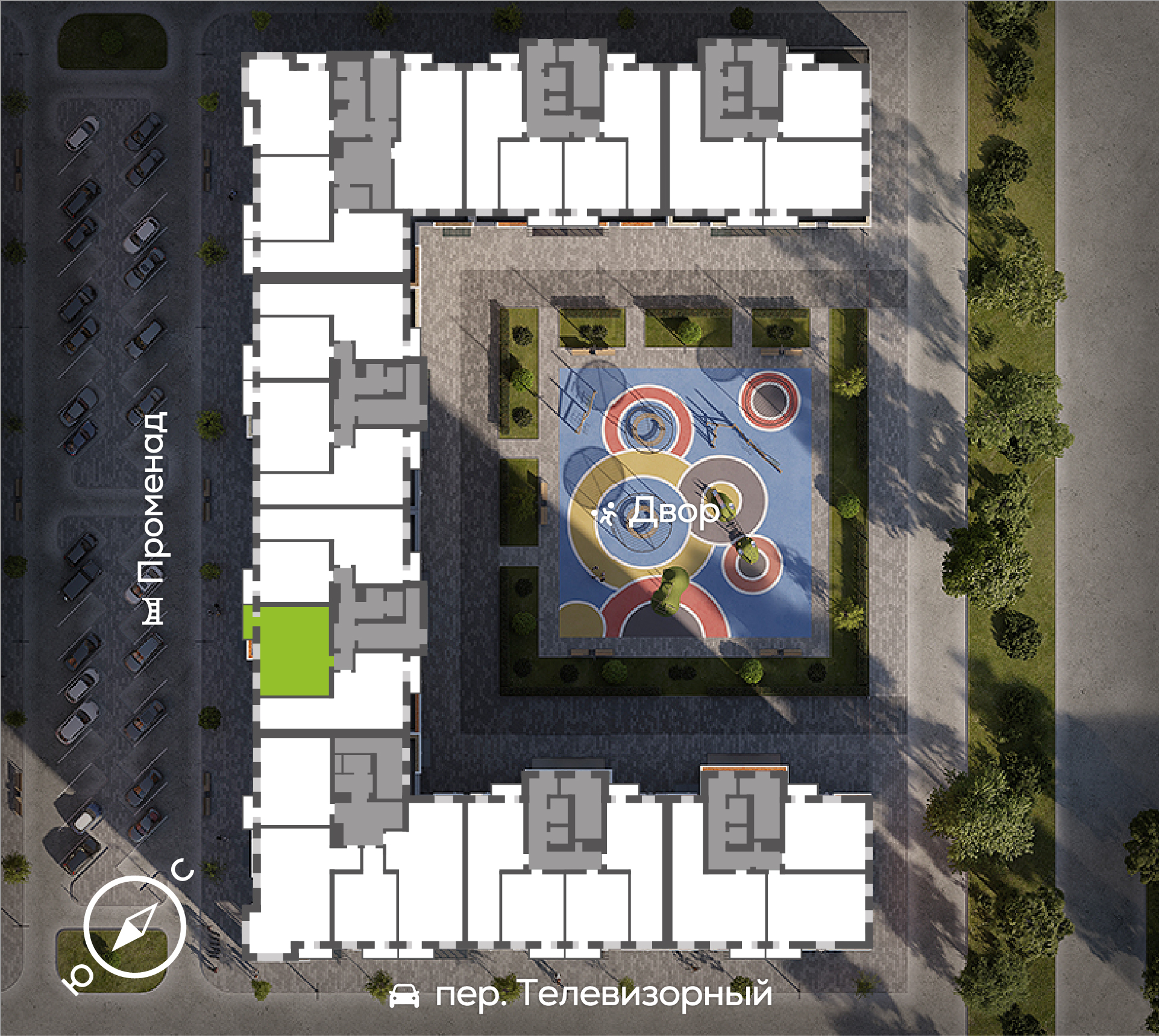 Генплан Телевизорный, Дом №2, квартира №131