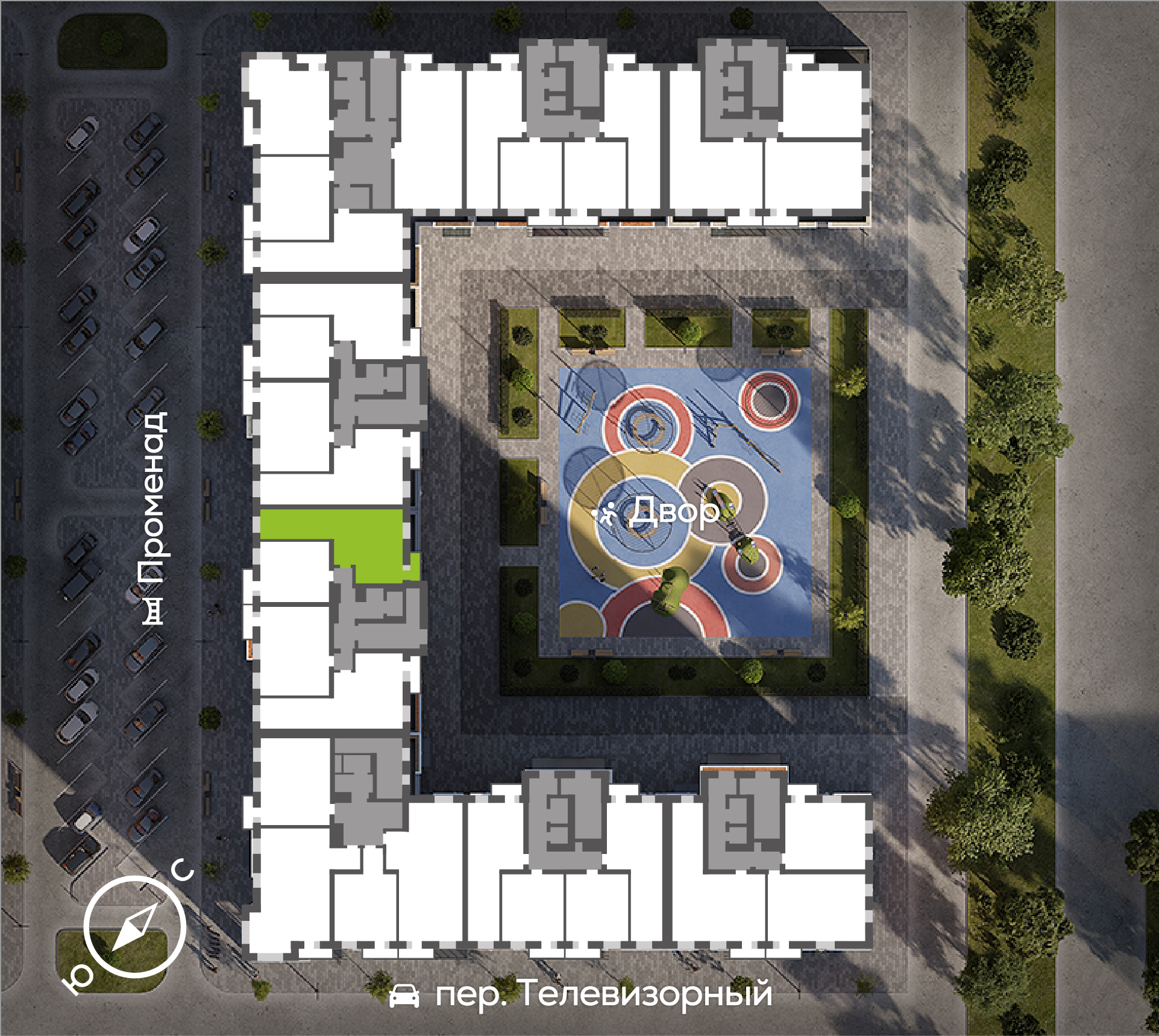 Генплан Телевизорный, Дом №2, квартира №137