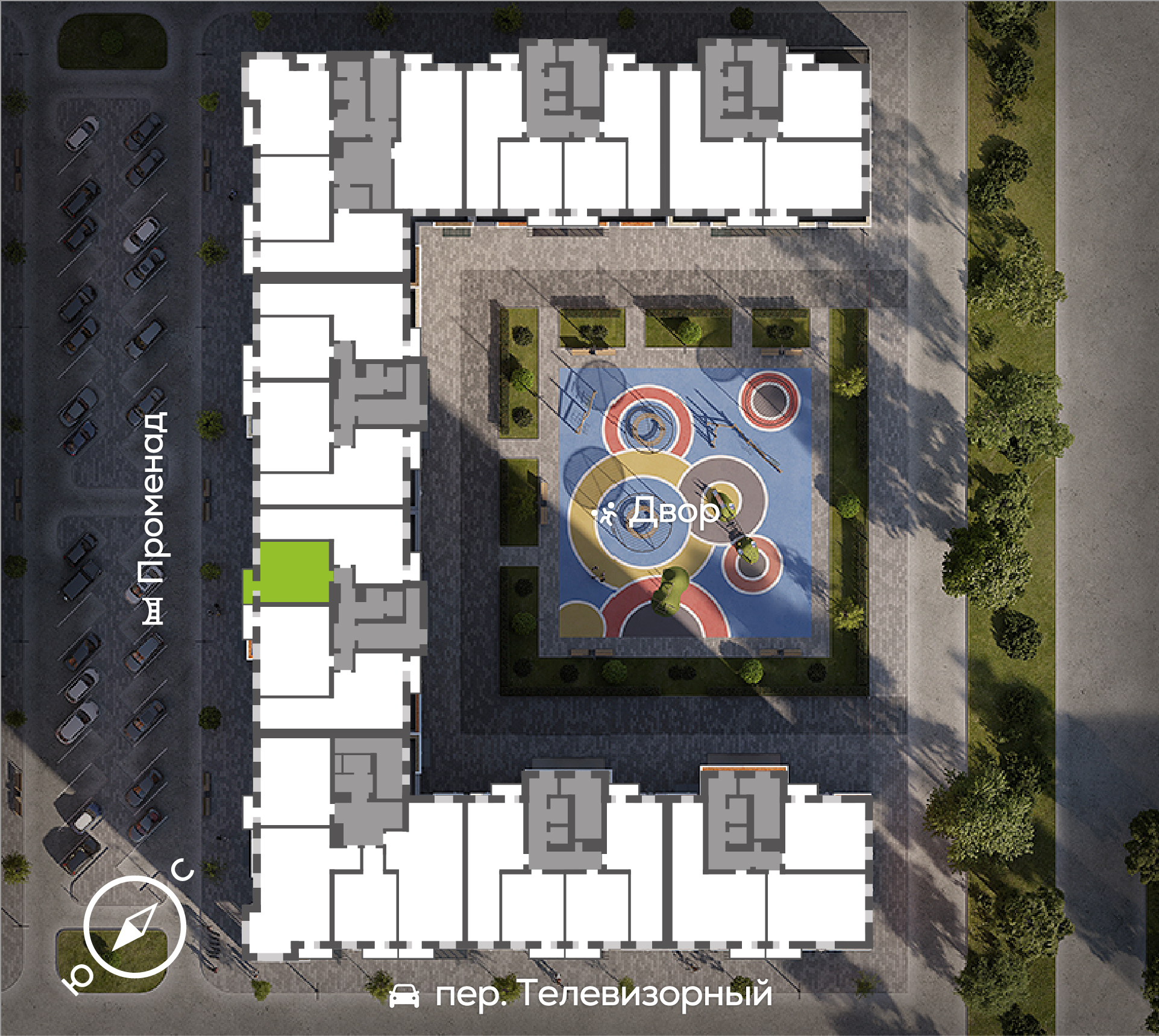 Генплан Телевизорный, Дом №2, квартира №144